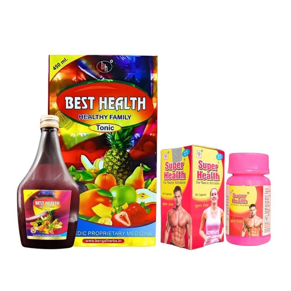 Ayurvedic Best Health Tonic & Super Health Capsule (Combo Pack) - HEALTH AIM PHARMACY