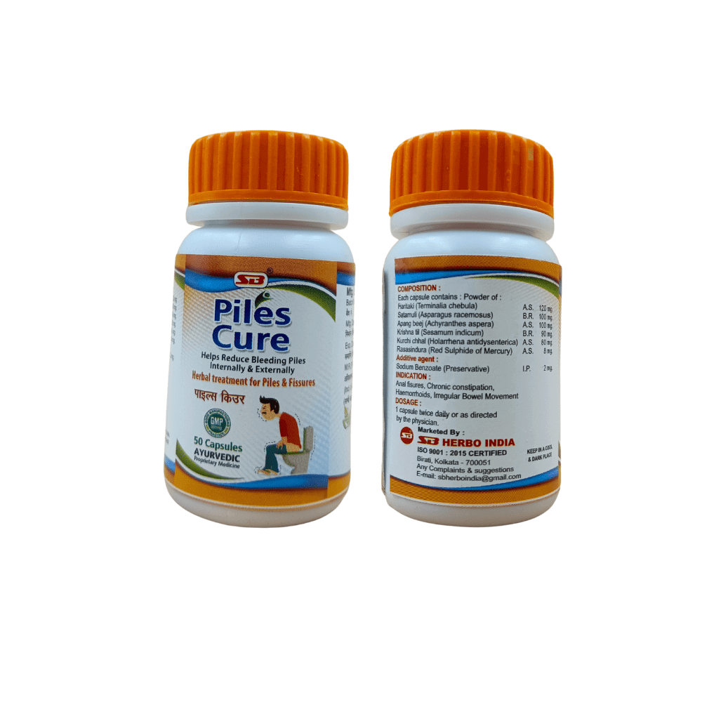 Ayurvedic Best Piles cure capsule herbal treatment (pack of 3) - HEALTH AIM PHARMACY