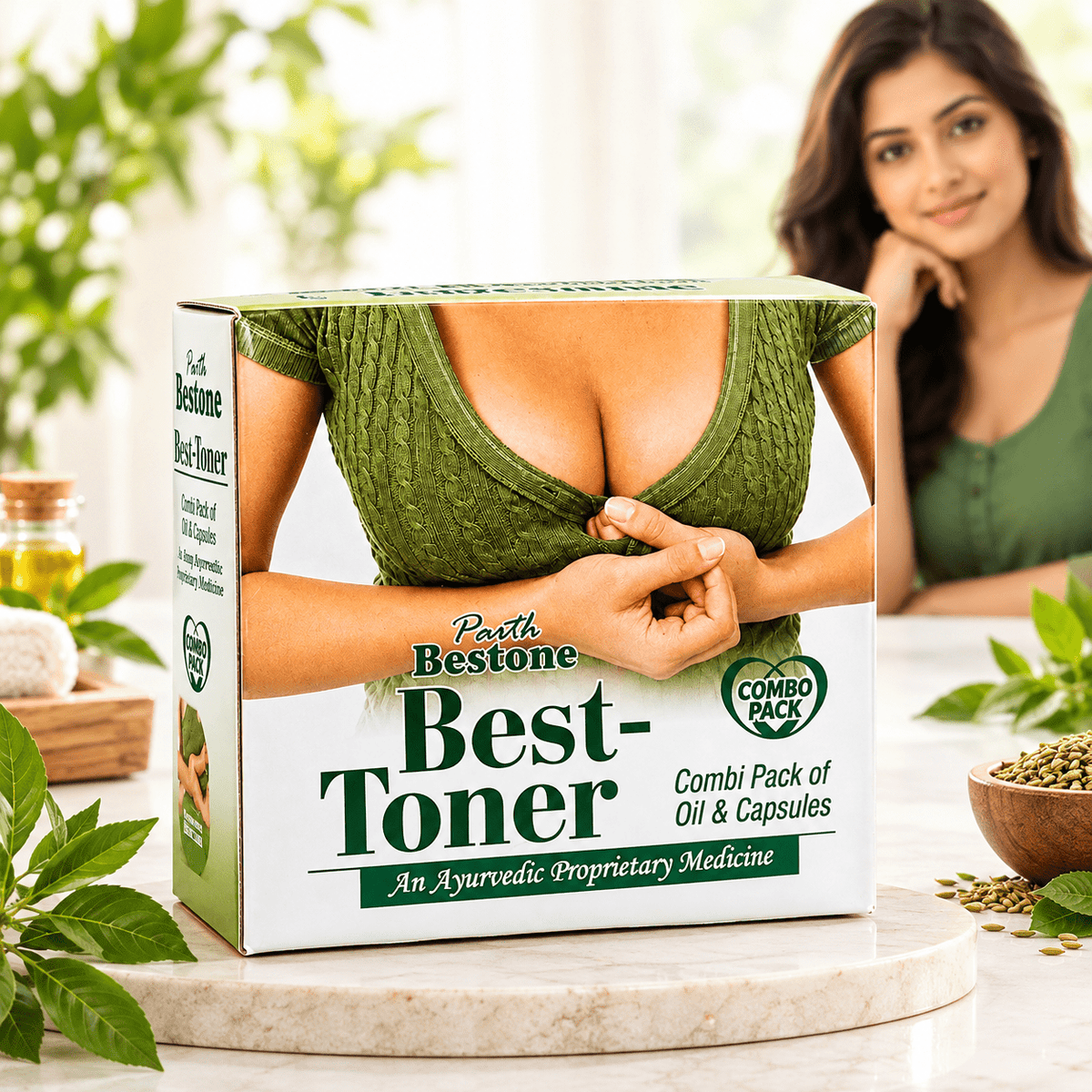 Ayurvedic Best Toner Combi Pack of Oil & Capsules - HEALTH AIM PHARMACY