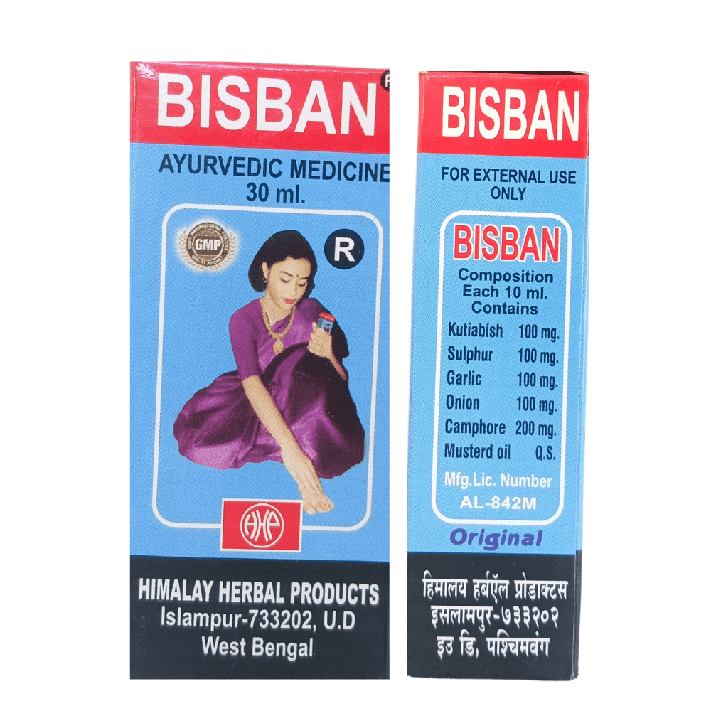 Ayurvedic Bisban Oil 30 ml (Pack Of 6) - HEALTH AIM PHARMACY