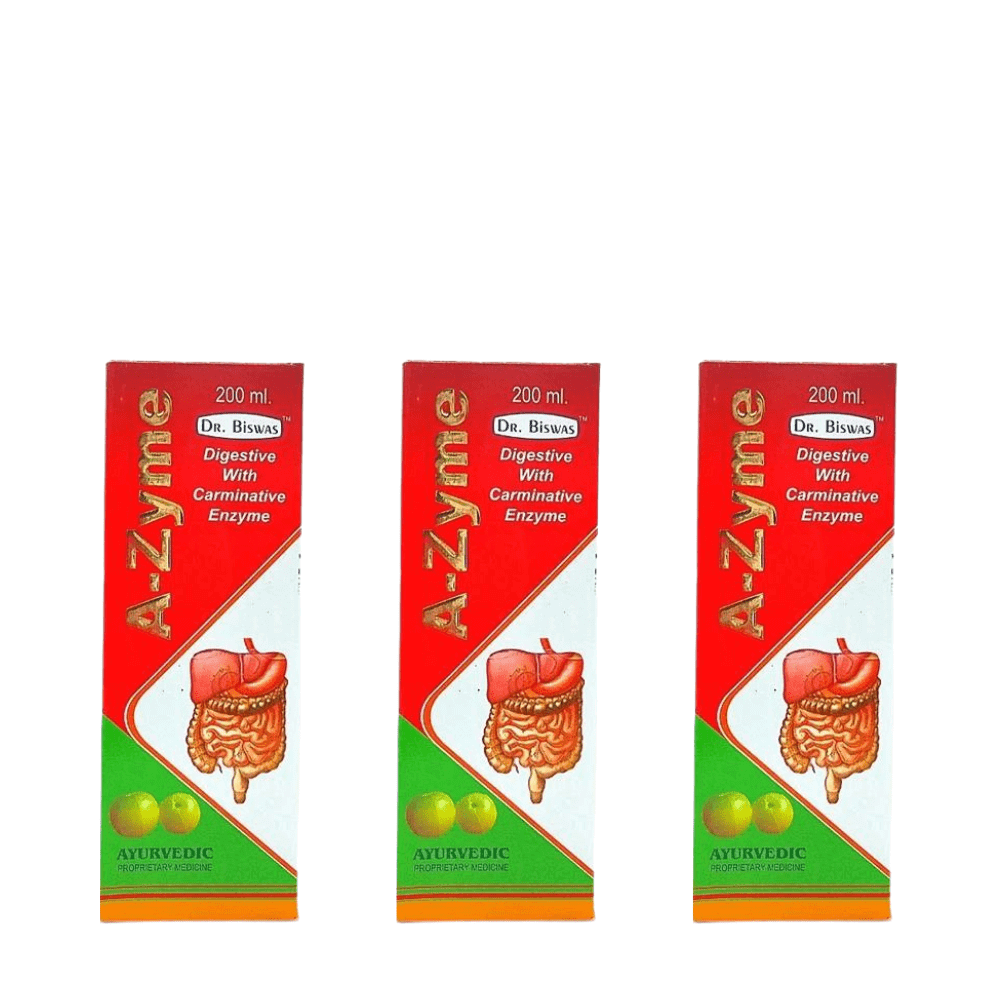 Ayurvedic Biswas A - Zyme Syrup Pack Of 3 - HEALTH AIM PHARMACY