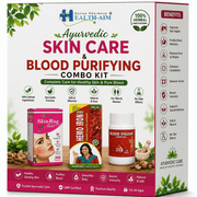 Ayurvedic Blood vigour Capsule and SkinRog Capsule & Hemo Iron Tonic Combo | 30Caps + 30 Caps + 450ml | Combo Pack - HEALTH AIM PHARMACY
