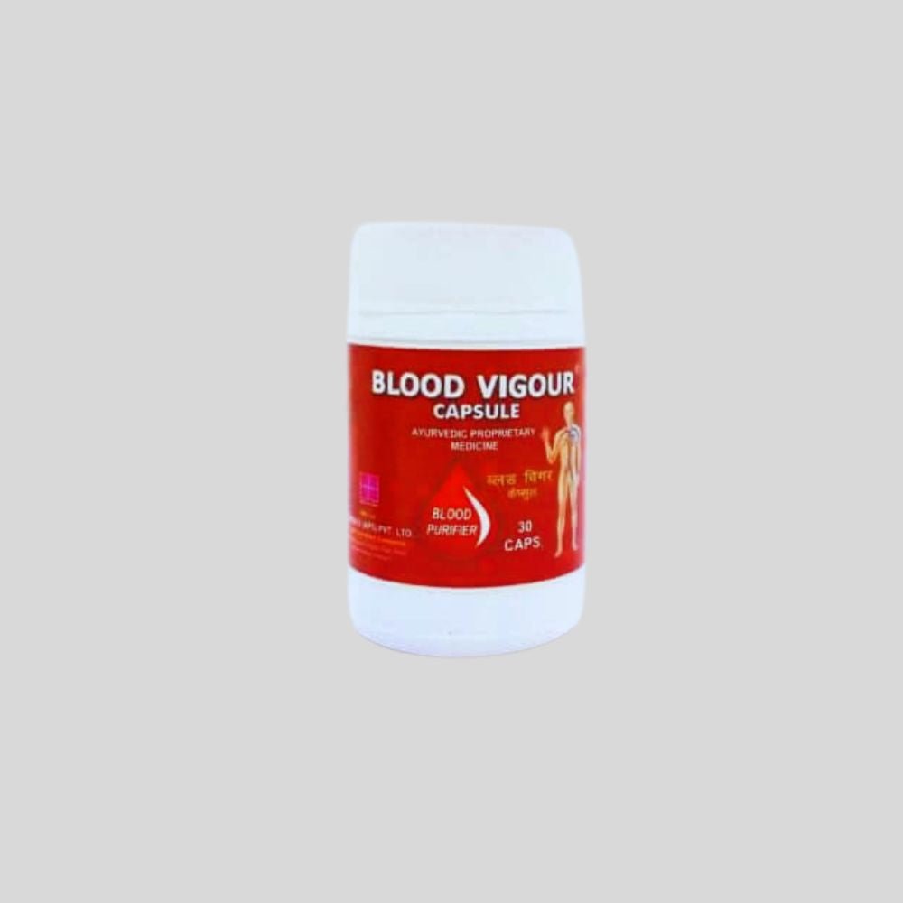 Ayurvedic Blood Vigour Capsule for Acne and Fungal Infection.(pack of 2) - HEALTH AIM PHARMACY