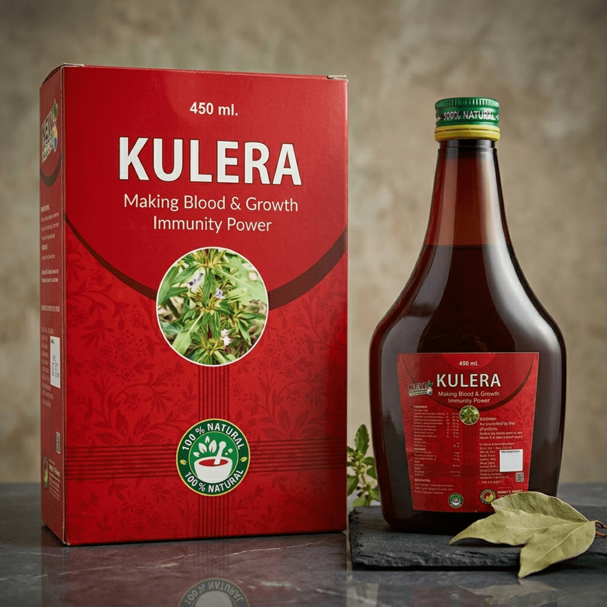 Ayurvedic Blood Vigour Capsule + SkinRog Capsule & Kulera Syrup Combo | 30Caps + 30Caps + 450ml |Combo Pack - HEALTH AIM PHARMACY