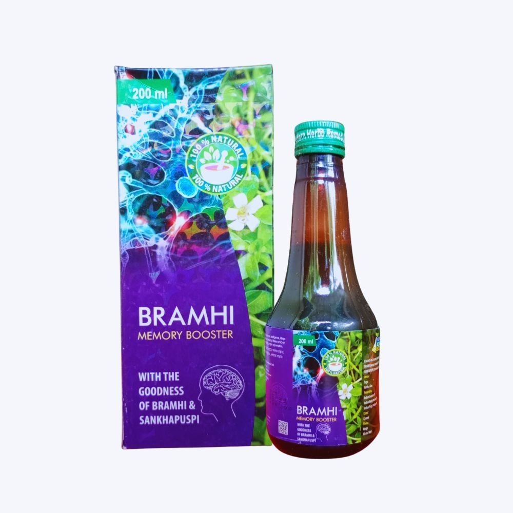Ayurvedic Bramhi Memory Booster Syrup (pack of 4) - HEALTH AIM PHARMACY