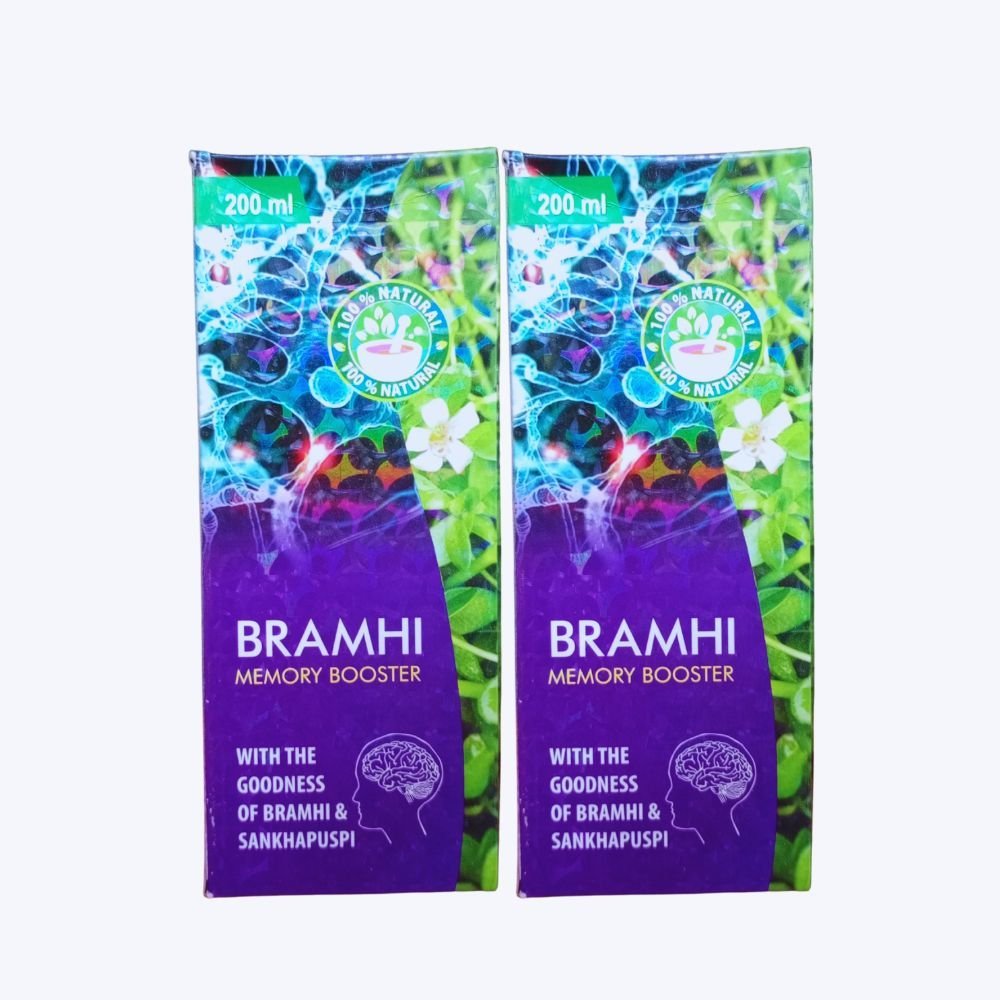 Ayurvedic Bramhi Memory Booster Syrup (pack of 4) - HEALTH AIM PHARMACY