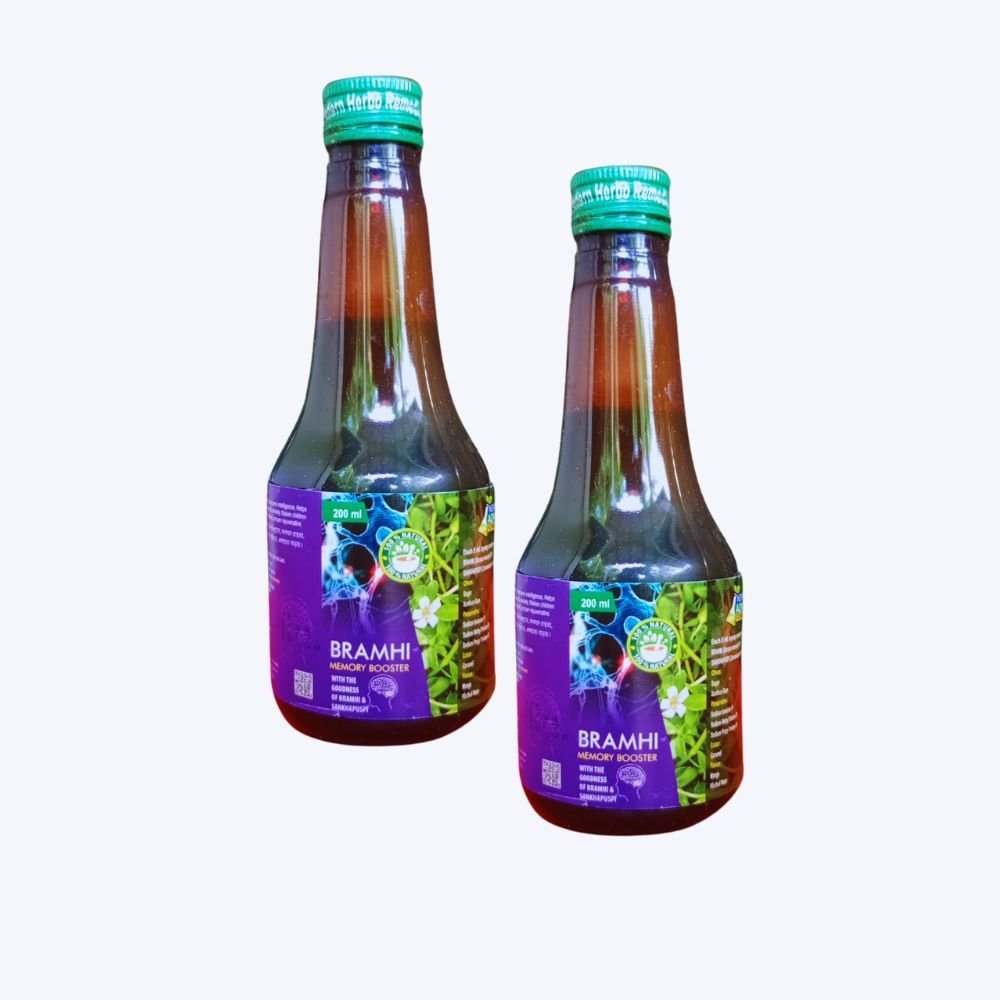 Ayurvedic Bramhi Memory Booster Syrup (pack of 4) - HEALTH AIM PHARMACY
