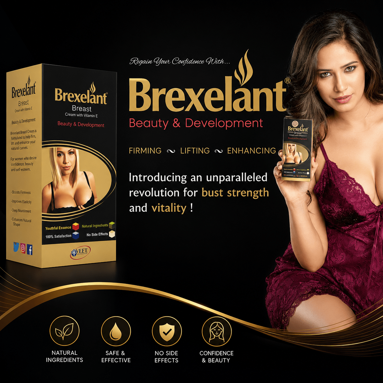 Ayurvedic Brexelant Breast Cream With Vitamin - E - HEALTH AIM PHARMACY
