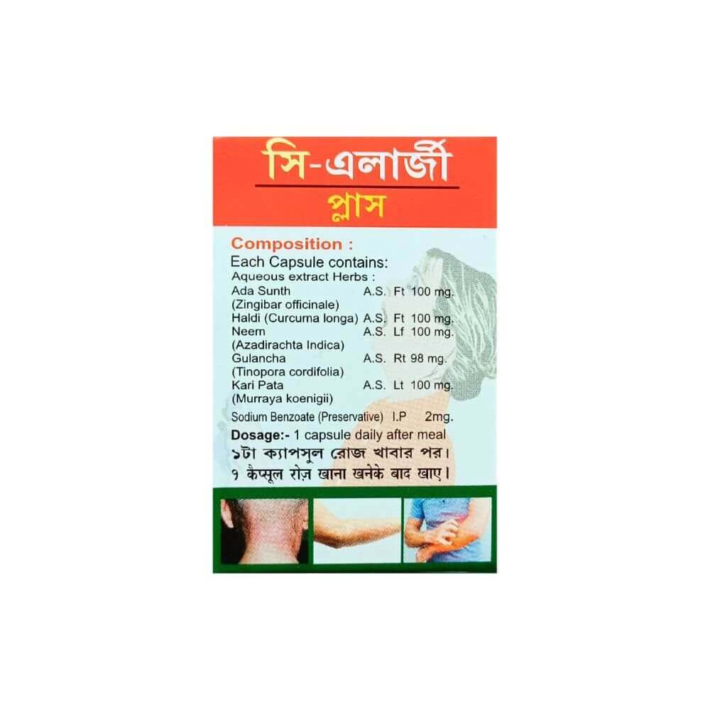 Ayurvedic C - Allergy Plus Capsule for Allergy Care (Pack off 2) - HEALTH AIM PHARMACY