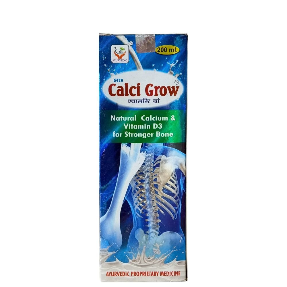 Ayurvedic CALCI GROW Syrup 200 ml (pack of 3) - HEALTH AIM PHARMACY