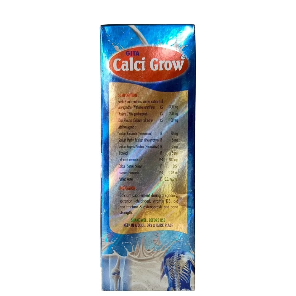 Ayurvedic CALCI GROW Syrup 200 ml (pack of 3) - HEALTH AIM PHARMACY