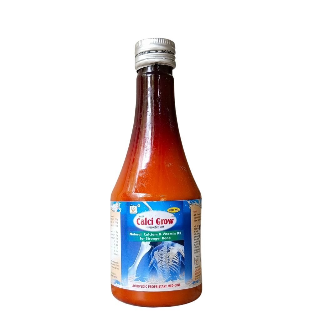 Ayurvedic CALCI GROW Syrup 200 ml (pack of 3) - HEALTH AIM PHARMACY