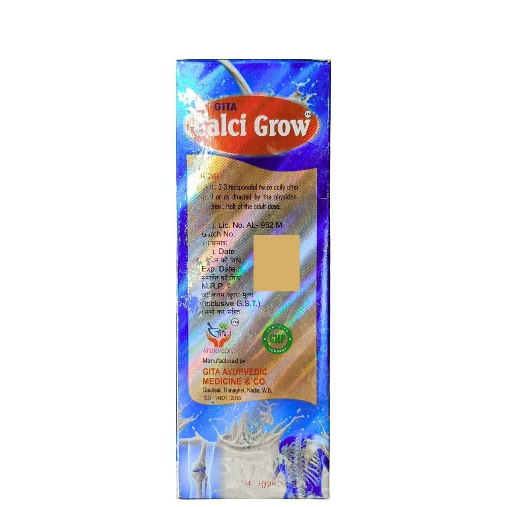 Ayurvedic CALCI GROW Syrup 200 ml (pack of 3) - HEALTH AIM PHARMACY
