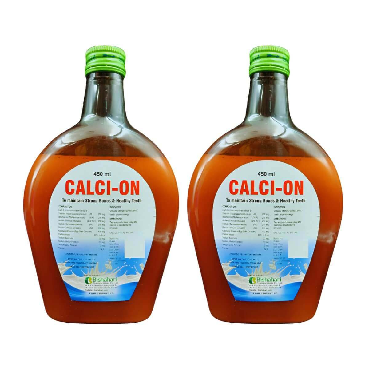 Ayurvedic CALCI - ON Syrup for Calcium (pack of 2) - HEALTH AIM PHARMACY