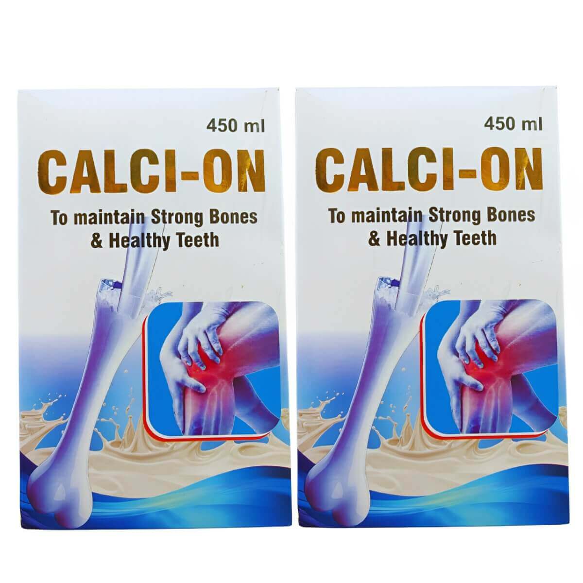 Ayurvedic CALCI - ON Syrup for Calcium (pack of 2) - HEALTH AIM PHARMACY