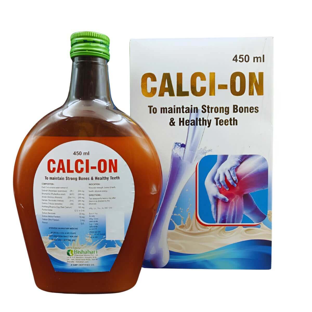 Ayurvedic CALCI - ON Syrup for Calcium (pack of 2) - HEALTH AIM PHARMACY