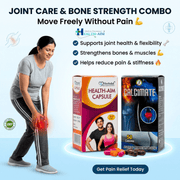 Ayurvedic Calcimate Capsule + Health aim Capsule | 50Caps + 50Caps | Combo pack - HEALTH AIM PHARMACY