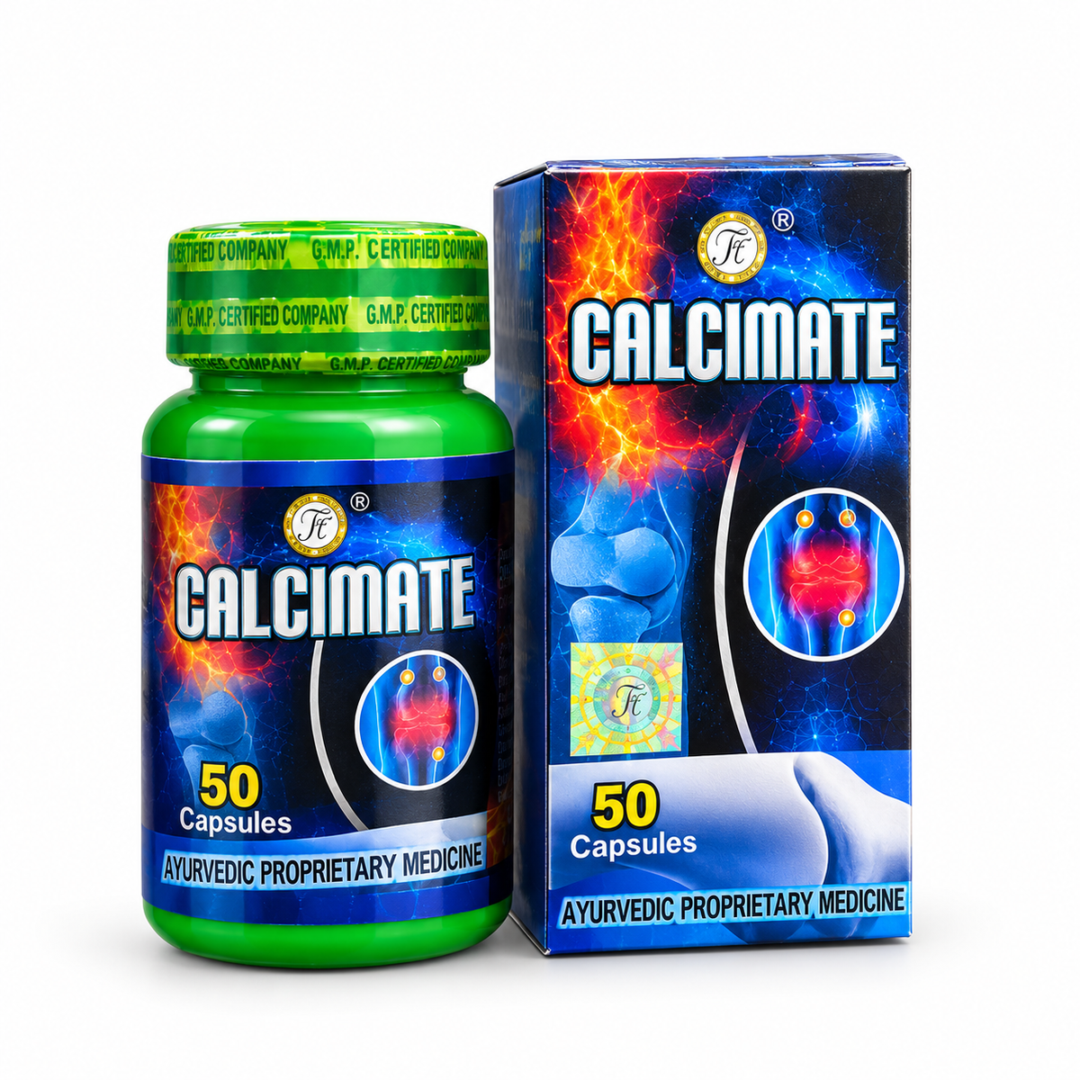 Ayurvedic Calciron Syrup & Calcimate Capsule Combo Pack of 2 + Get Gasaram Capsule FREE - HEALTH AIM PHARMACY