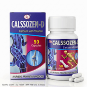 Ayurvedic Calssozen - D Capsule – Herbal Calcium Supplement for Bone & Teeth Support - HEALTH AIM PHARMACY