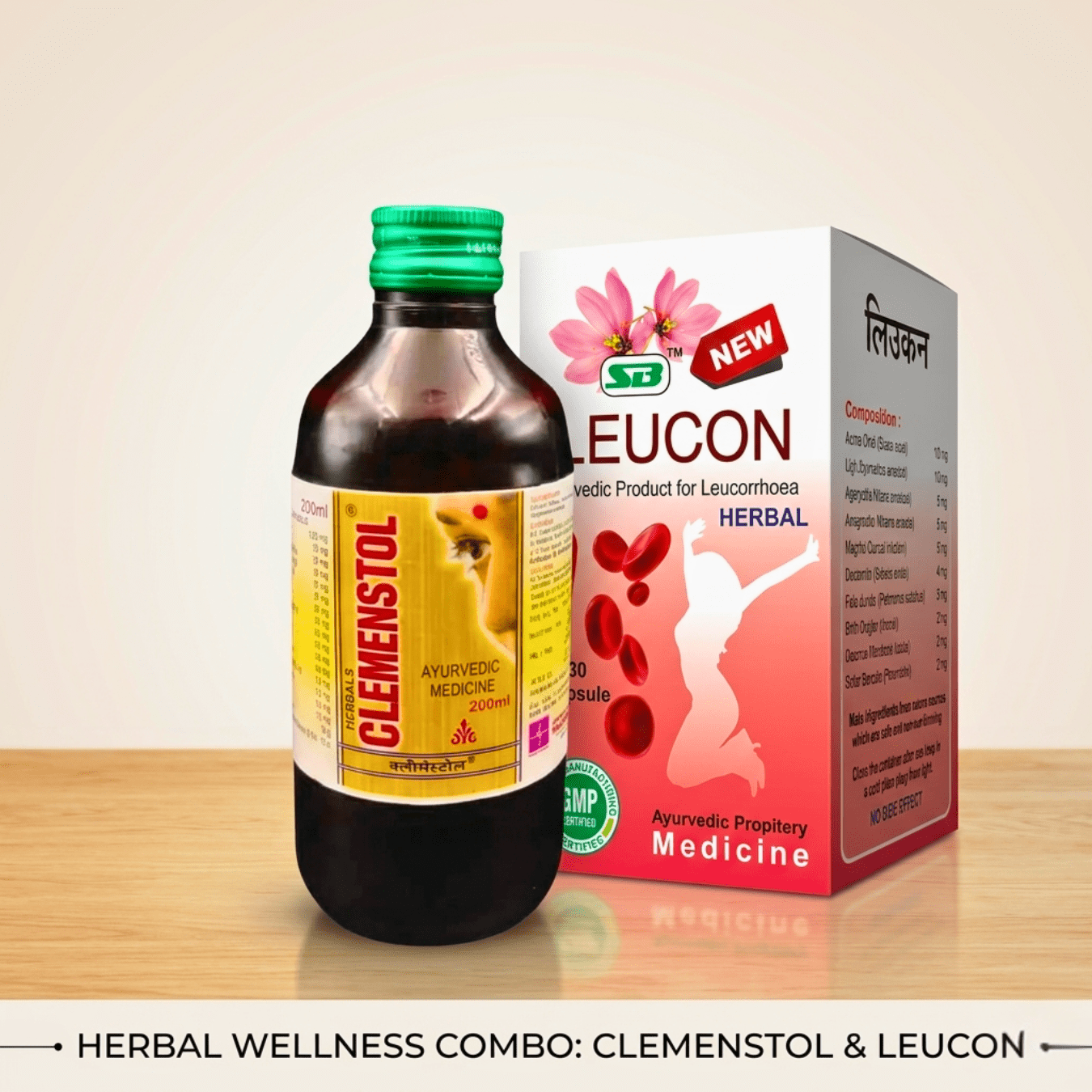 Ayurvedic Clemenstol Syrup + Leucon Capsule | 200ml + 30Caps | Combo Pack of 2 - HEALTH AIM PHARMACY