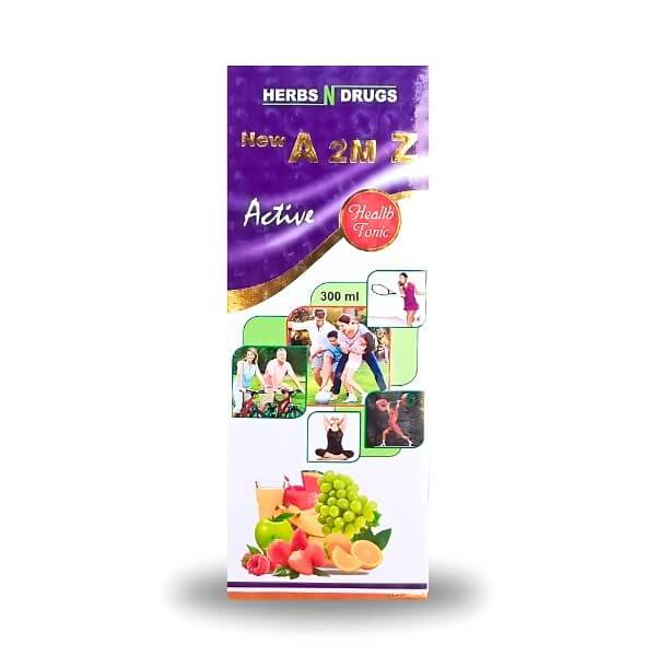 Ayurvedic Daily Health Supplement New A 2M Z Active Health Tonic 300ml (pack of 2) - HEALTH AIM PHARMACY