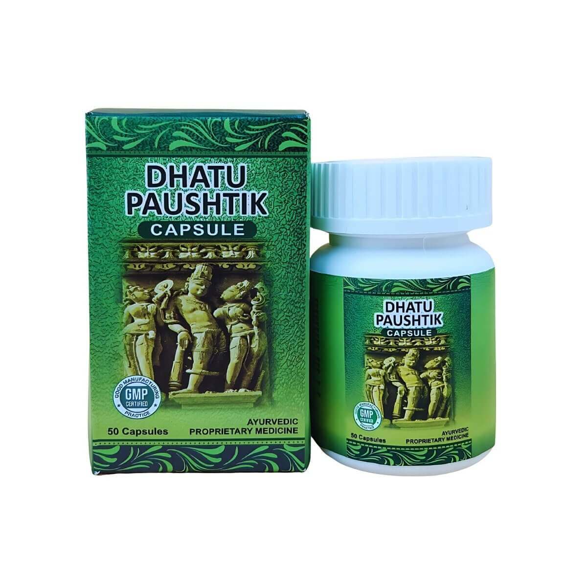 Ayurvedic Dhatu Paushtik Capsule for Enhance Vitality (Pack Of 2) - HEALTH AIM PHARMACY