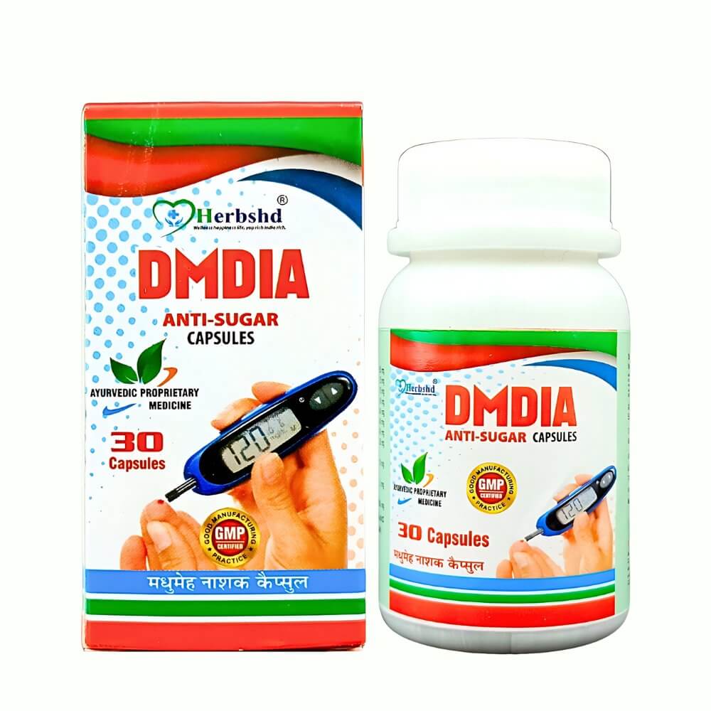 Ayurvedic DMDIA Anti - Sugar Capsule - HEALTH AIM PHARMACY