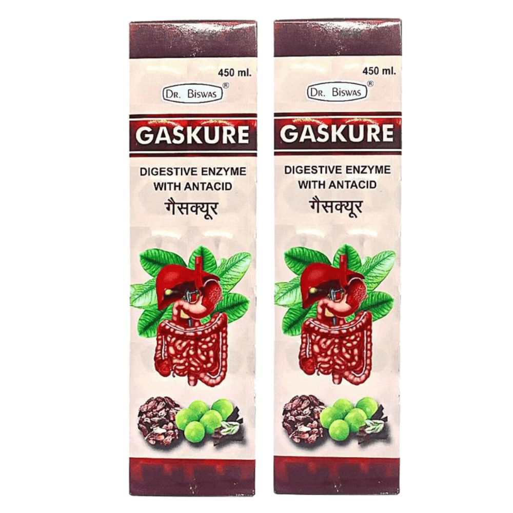 Ayurvedic Dr. Biswas Gaskure Syrup( Pack Of 3) - HEALTH AIM PHARMACY