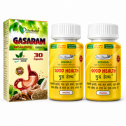 Ayurvedic Dr. Biswas Good Health 50 Capsules Pack Of 2 + Herbshd Gasaram 30 Capsules Pack of 1 - HEALTH AIM PHARMACY