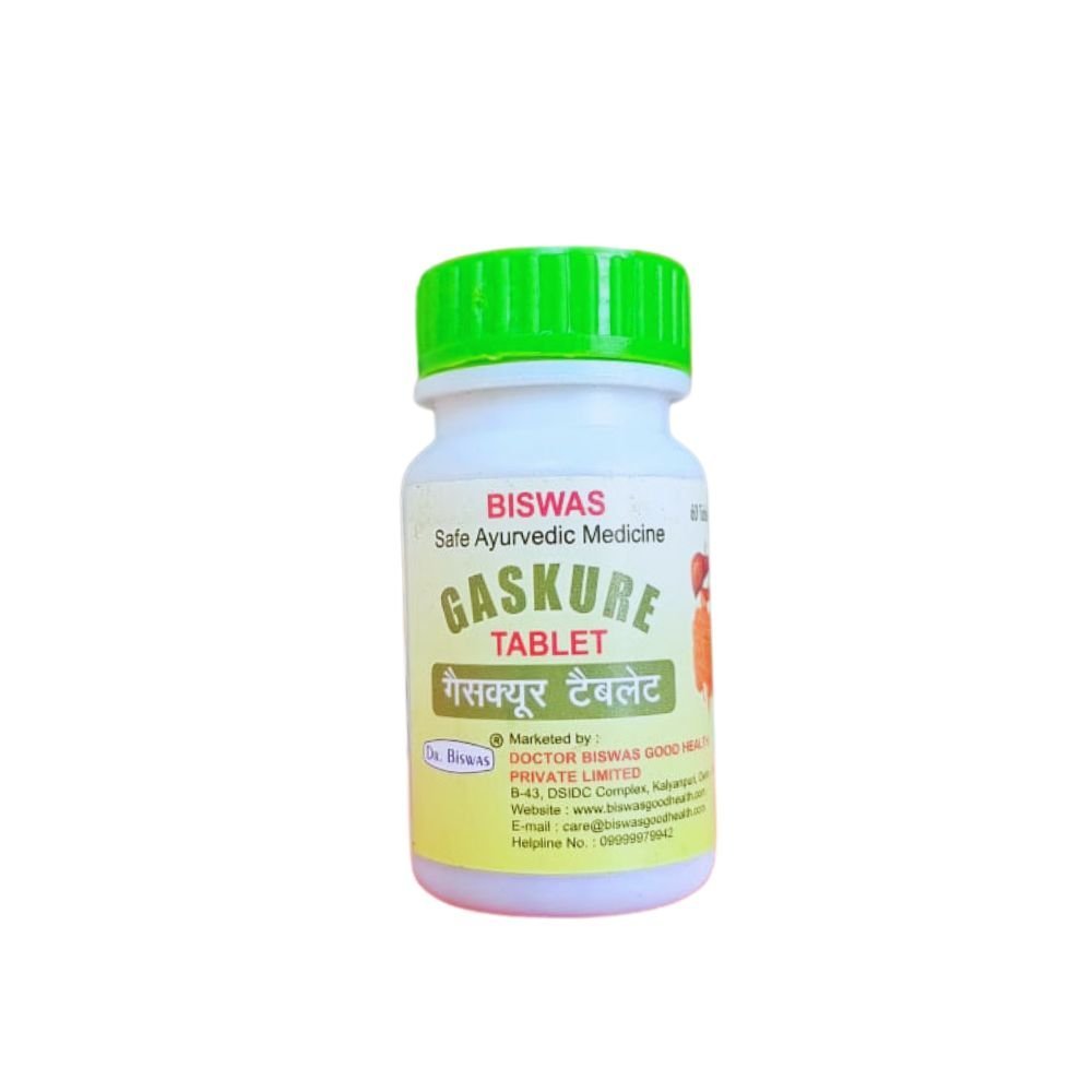 Ayurvedic Dr.Biswas Gaskure 60 Tablet (Pack Of 3) - HEALTH AIM PHARMACY