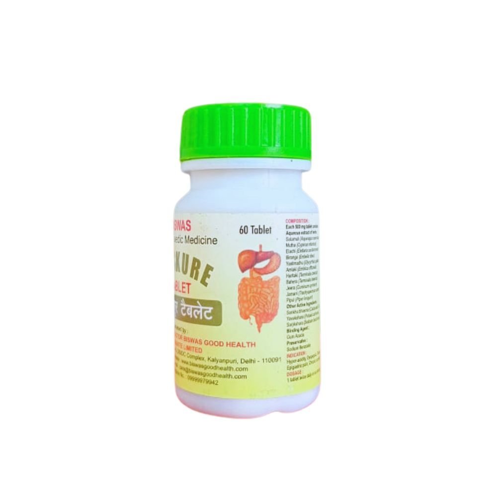 Ayurvedic Dr.Biswas Gaskure 60 Tablet (Pack Of 3) - HEALTH AIM PHARMACY
