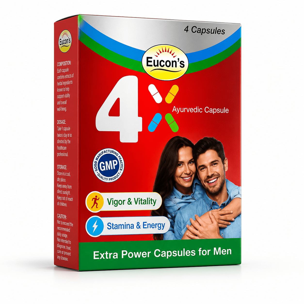 Ayurvedic Eucon's 4x Capsule (Pack Of 6) - HEALTH AIM PHARMACY