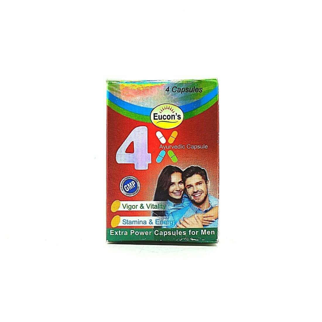 Ayurvedic Eucon's 4x Capsule (Pack Of 6) - HEALTH AIM PHARMACY