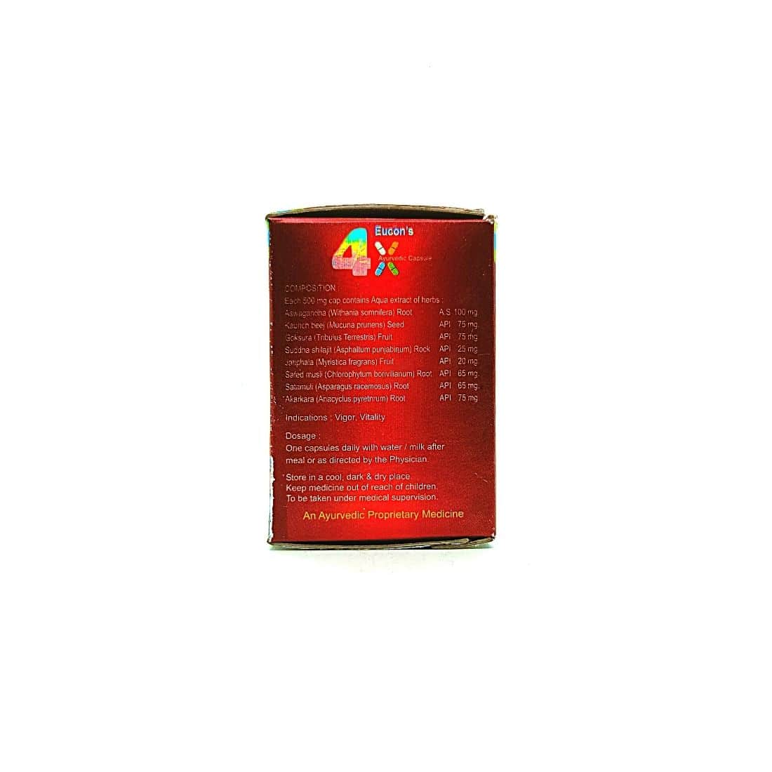 Ayurvedic Eucon's 4x Capsule (Pack Of 6) - HEALTH AIM PHARMACY