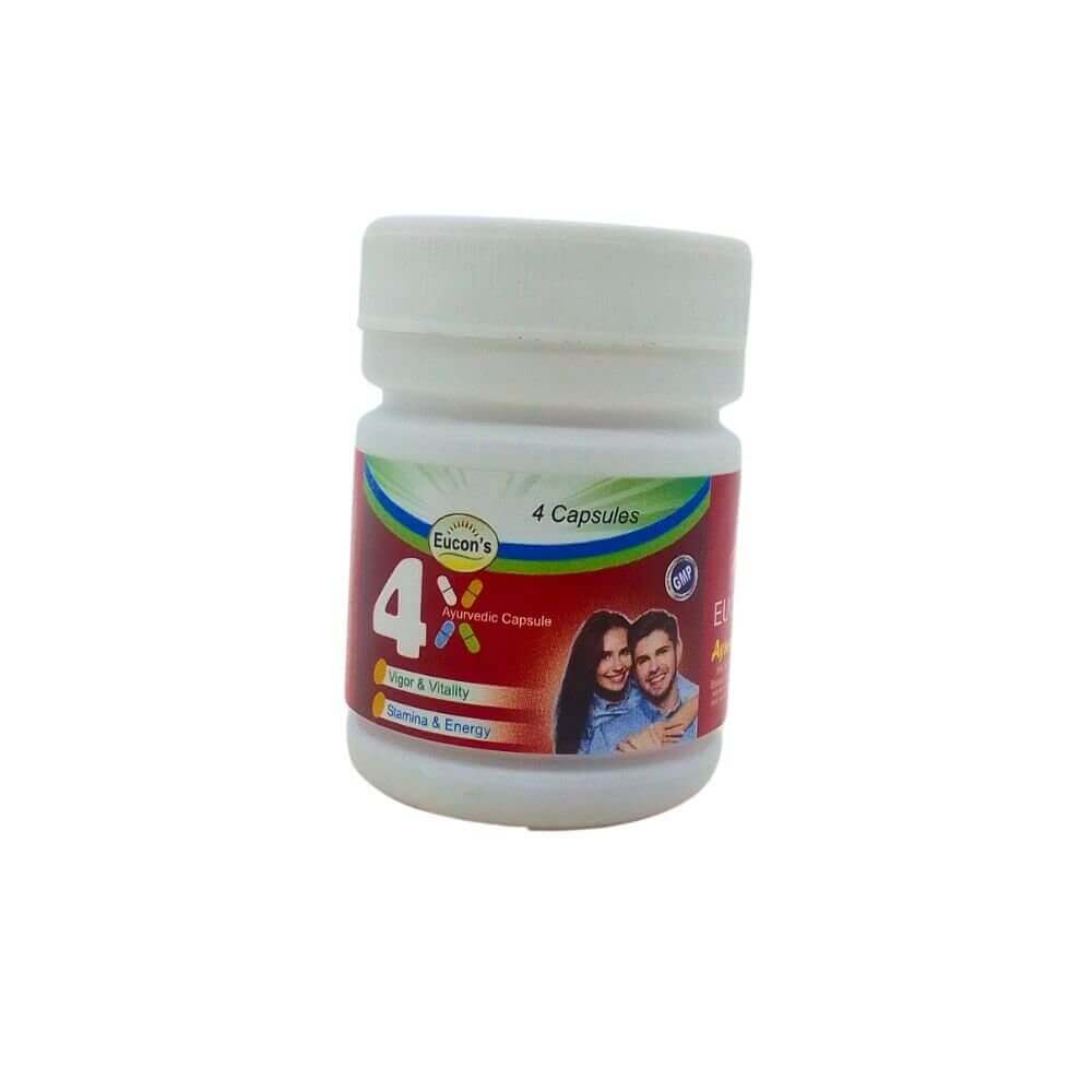 Ayurvedic Eucon's 4x Capsule (Pack Of 6) - HEALTH AIM PHARMACY