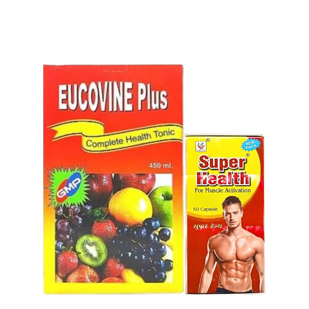 Ayurvedic Eucovine plus Tonic And Super Health Capsule - HEALTH AIM PHARMACY