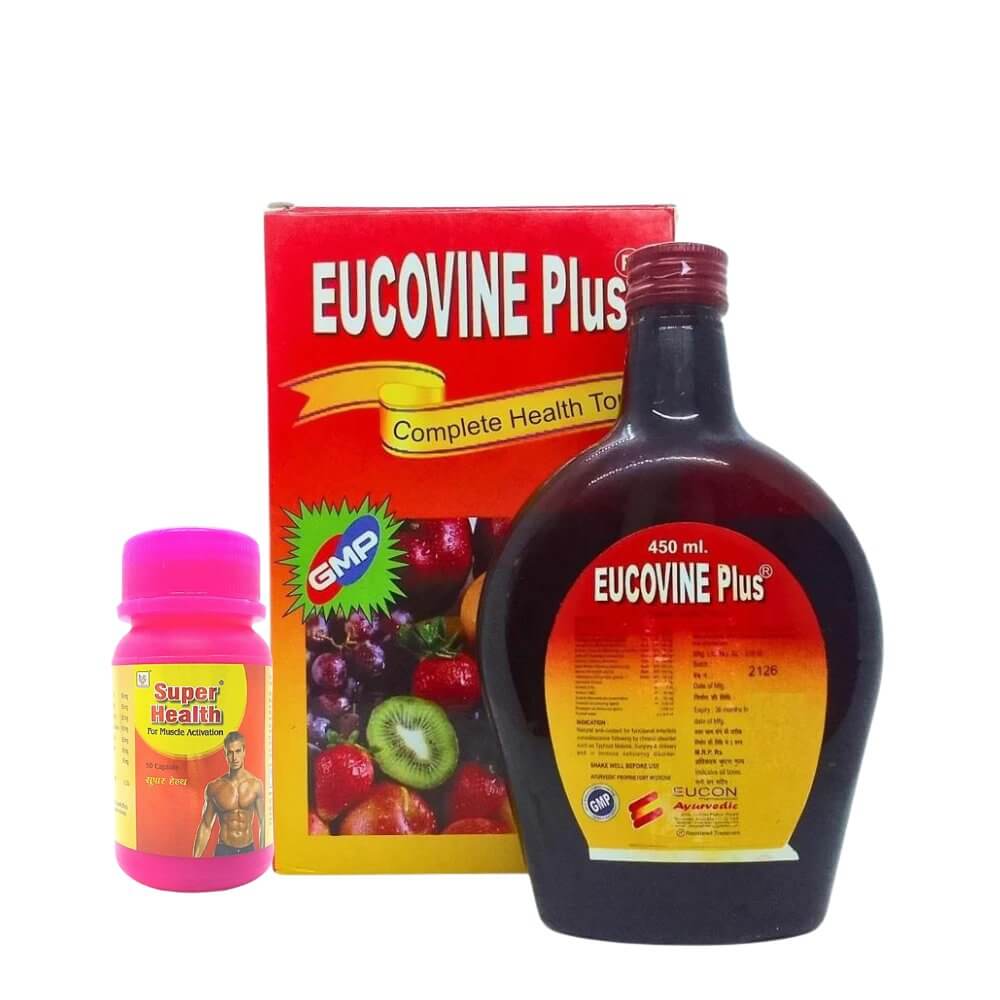 Ayurvedic Eucovine plus Tonic And Super Health Capsule - HEALTH AIM PHARMACY