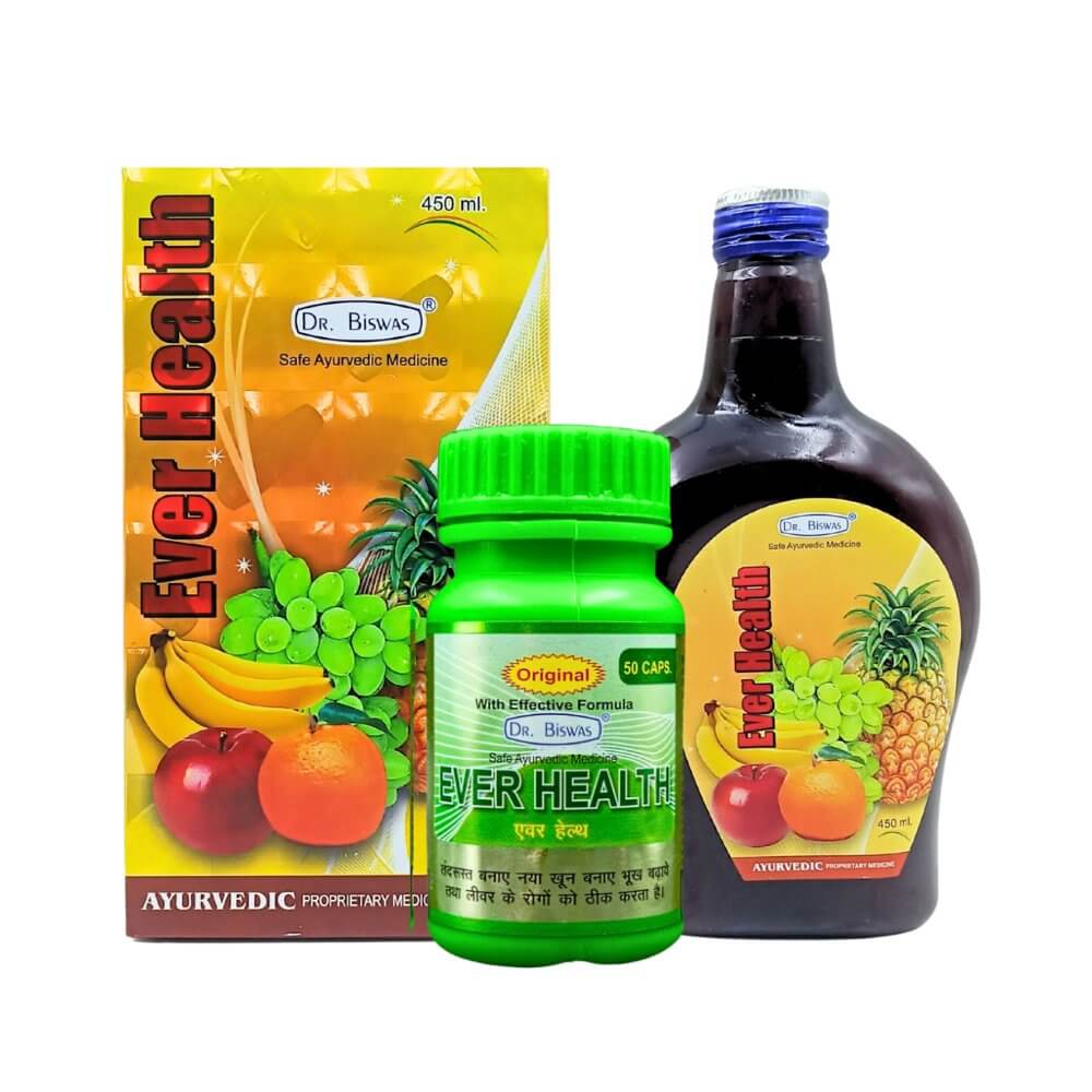 Ayurvedic Ever Health Capsule and Tonic(Pack Of 2) - HEALTH AIM PHARMACY