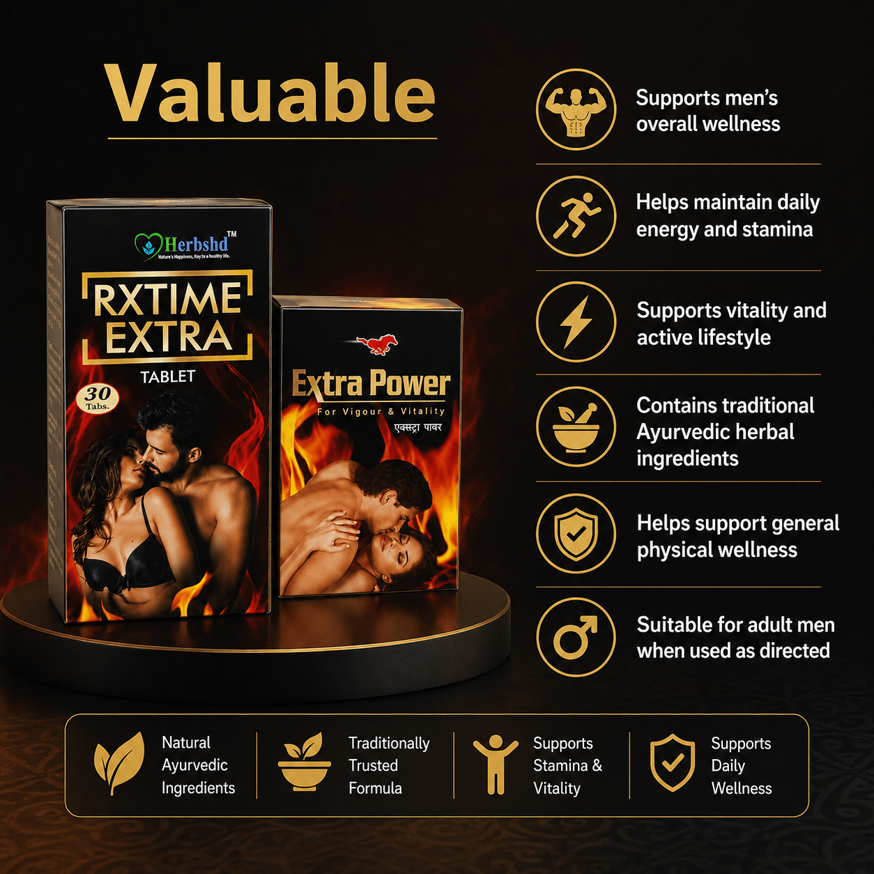 AYURVEDIC EXTRA POWER CAPSULE & RXTIME EXTRA TABLET - HEALTH AIM PHARMACY
