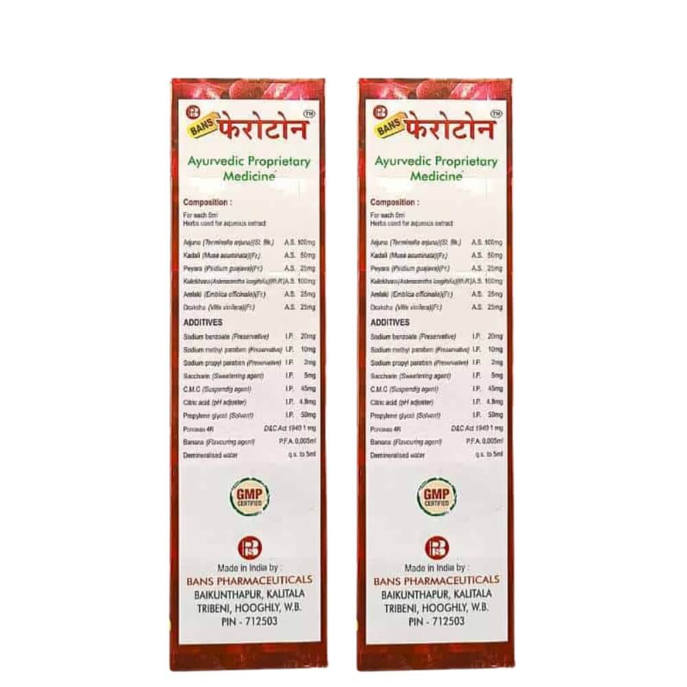 Ayurvedic Feroton Iron Tonic 450ml ( pack of 2 ) - HEALTH AIM PHARMACY