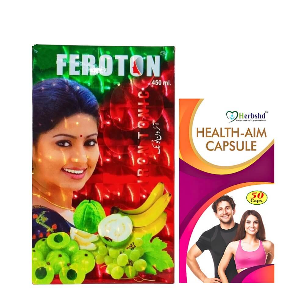 Ayurvedic Feroton Iron Tonic & Health - Aim Capsule (Combo Pack) - HEALTH AIM PHARMACY