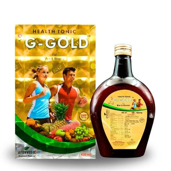 AYURVEDIC G GOLD HEALTH TONIC 450 ML. - HEALTH AIM PHARMACY