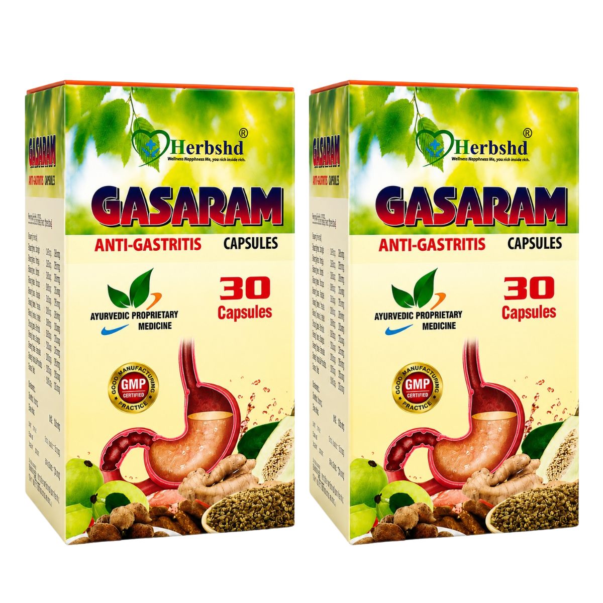 Ayurvedic Gasaram Capsule Pack of 2 + Get Health Aim Capsule FREE - HEALTH AIM PHARMACY