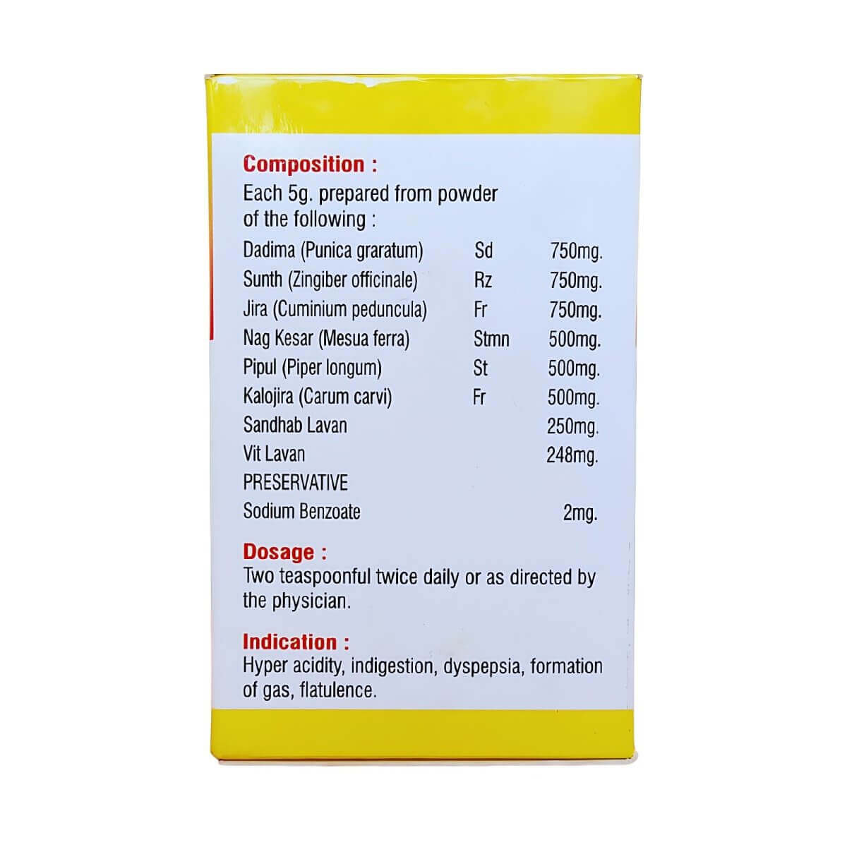 Ayurvedic Gasgo Churna Gastric relief (Pack Of 4) - HEALTH AIM PHARMACY
