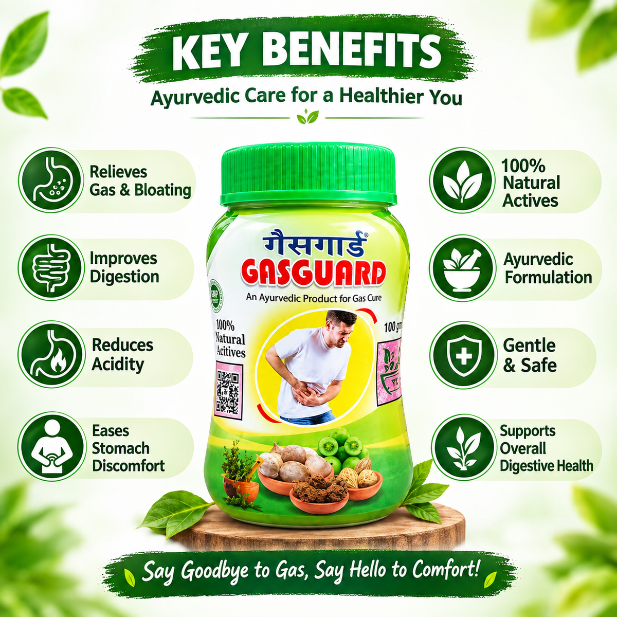 Ayurvedic Gasguard Powder 100gm (Pack of 5) - HEALTH AIM PHARMACY
