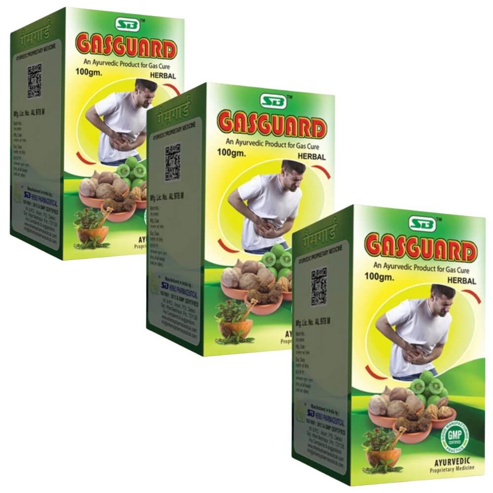 Ayurvedic Gasguard Powder Pack of 3 - HEALTH AIM PHARMACY