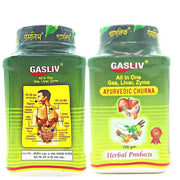 Ayurvedic Gasliv Churna for Gastritis gas and acidity constipation ( Pack of 4) - HEALTH AIM PHARMACY