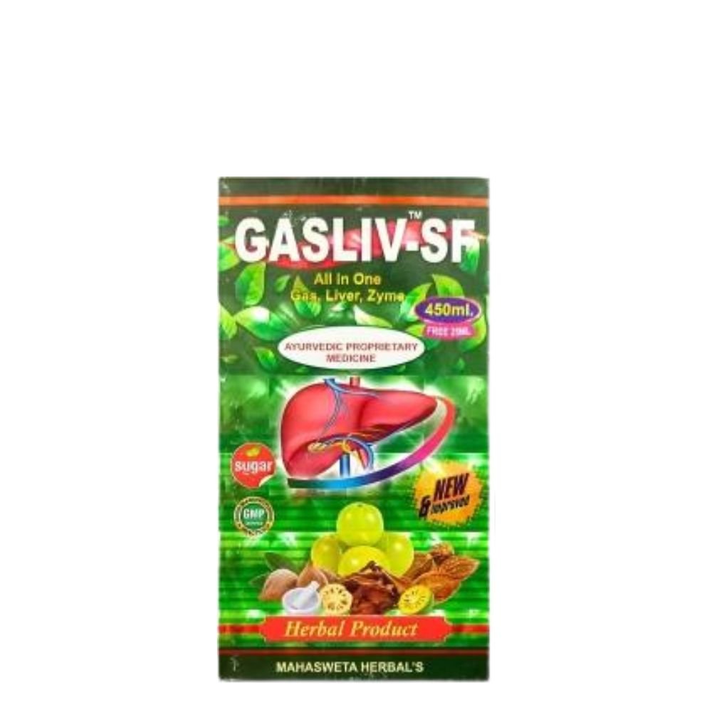 Ayurvedic Gasliv - Sf Tonic For constipation 450ml. (pack of 2) - HEALTH AIM PHARMACY