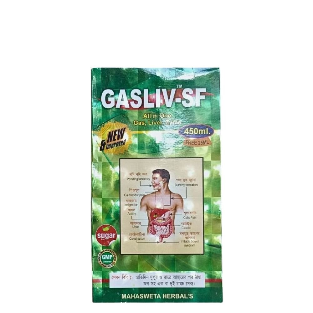 Ayurvedic Gasliv - Sf Tonic For constipation 450ml. (pack of 2) - HEALTH AIM PHARMACY
