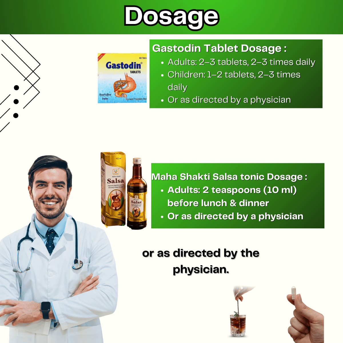 Ayurvedic Gastodin Tablet and Laxogin Powder & Maha Shakti Salsa Tonic Combo | 60Tabs + 100gm + 450ml | Combo Pack - HEALTH AIM PHARMACY